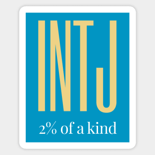 INTJ 2% of a kind Sticker